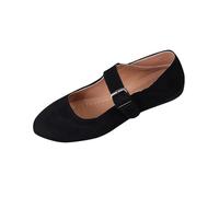 Generico Donna Scarpe Basse con Punta Appuntita Morbidi Camoscio Scamosciato Casual Eleganti Ballerina Comode e Morbide Slip-on Ballerine per Lavoro Ufficio Business