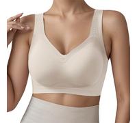 Generico Donna Senza Cuciture Comodo Taglia Grande Intimo Autunno Inverno Sottile Seno Grande Riduttore Push-up Reggiseno, Senza Ferretti Supporto Intimo per Copertura Completa
