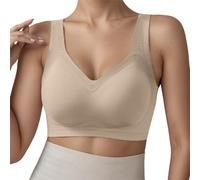 Generico Donna Senza Cuciture Comodo Taglia Grande Intimo Autunno Inverno Sottile Seno Grande Riduttore Push-up Reggiseno, Senza Ferretti Supporto Intimo per Copertura Completa