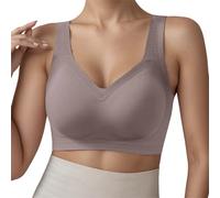 Generico Donna Senza Cuciture Comodo Taglia Grande Intimo Autunno Inverno Sottile Seno Grande Riduttore Push-up Reggiseno, Senza Ferretti Supporto Intimo per Copertura Completa
