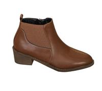 Generico Donna Stivaletti Chelsea Con Elastici Laterali E Tacco Basso | Chiusura Slip-On Rapida Su Calzatura, Boot Femminile, Stile Urbano Comodo, Caviglia Corta, Adatto Per Uffici Cittadini