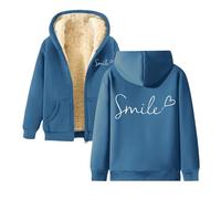 Generico Donna Sweatshirt Carino 2025 Felpa da con Stampa Zip Puff Felpe Cappuccio Scollo Rotondo E Spacco Laterale Baggy Soft Hoodie Casual Streetwear