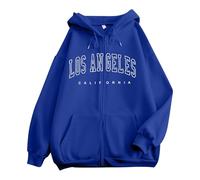 Generico Donna Sweatshirt Carino 2025 Stampa Casual Cappuccio Felpa Maniche Lunghe Elegante Con Scollo Rotondo E Spacco Laterale Coulisse Tuta Per Ragazza