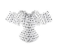 Generico Donne Corsetto Push Up con Coulisse Vintage Stile Medievale da Pirata Cintura Nero per La Vita Shapewear Halloween E Natale Costumi
