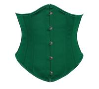 Generico Donne Corsetto Push Up Corsetti Top Gotico retrò Disossato Satin Bustino Nero Lace Donna con Coulisse Stretto Gilet Shapewear