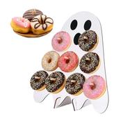 Generico Donut Board 9 Peg Wooden Halloween Ghost Table Dessert Holder
