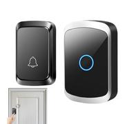 Generico Door Bell Ringer Wireless - Smart Apartment Doorbell | Waterproof Remote Door Chime Kit | Long Range Plug-in Bell | LED Flash Wireless Ring For, Hotels, Garages, Villas, Gardens, Hospitals