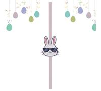 Generico Door Bow- | Cute Bunny Head Spring Decoration, Festive Door Ribbon Bow for Home Party Kitchen Fireplace Dorm Cabinet School, Seasonal Easter Decor, Fun Accessory for Spring Celebrations