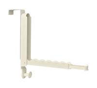 Generico Door Drying Rack, Retractable Rod Laundry Hanger, Extendable Folding Towel with Round Hooks, Space-Saving Clothes Dryer for Bathroom, Room, Dorm, Apartment, Behind, Closet