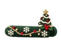 Generico Door Handle Covers - Knitted Yarn Winter Sleeve | 14cm Santa Decor | Christmas Handle Sleeve - Knit Fabric Door Protector | Reusable Holiday Ornament | Soft Insulating Cover For Home Office