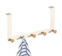 Generico Door-Top Hanging Hooks Solid Wood Coat Rack Bedroom Wall Storage Shelf Multi-Functional Organizer No Drill Installation Sturdy Practical Space-Saving Accessory | For Room Organization