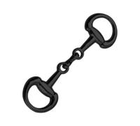 Generico Double D-Ring Bit, Alloy Snaffle Connector, Equestrian Clasp with Feature, Jewelry Accessory, Fashion Hardware Component with Polished Finish, Craft Item for Shoes Purse Bag