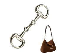 Generico Double D-Ring Snaffle Bit Buckles - Alloy Craft Connecting Clasp, Horsebit Clasp Decorative Hardware For Shoes Loafers Necklaces Bracelets Scarves Cufflinks Wallets Handbags DIY Accessories