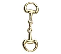 Generico Double D-Ring Snaffle Bit Buckles - Alloy Craft Connecting Clasp, Horsebit Clasp Decorative Hardware For Shoes Loafers Necklaces Bracelets Scarves Cufflinks Wallets Handbags DIY Accessories