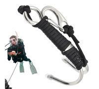 Generico Double Diving Hook | Convenient To Use Hook Stainless Steel Reef Hooks - Increased Reliability Stable Safety Rope & for Divers, Underwater Activities, Underwater Photography