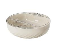 Generico Double-Layer Nut Bowl - 9 Inch Odorless Plate | Snack Bowl with Phone Holder | Pet as Pc Fruit Holder - Drainage Dry Wet Separation Bowls with Phone Stand for Serving Snacks Fruits