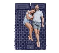 Generico Double Sleeping Pad, Inflatable Camping Mat with Built-in Pillows, Lightweight Portable Sleeping Pads for Tent, Trekking, Hiking and Outdoor Travel, 74.8x47.24x1.97 inches