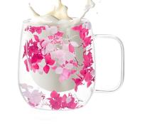 Generico Double Walled Glass Cups Dried Flower Glass Coffee Mugs
