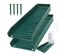 Generico Down Spout Extender Rain Gutter Tray Guard | Gutter Drain Diverter To Prevent Soil Erosion With Nails For House Foundation & Water