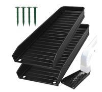 Generico Down Spout Extender Rain Gutter Tray Guard | Gutter Drain Diverter To Prevent Soil Erosion With Nails For House Foundation & Water