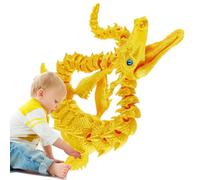 Generico Drago Stampato In 3D - Di Completamente Posizionabile Con Giunti Flessibili | Giocattolo Decorativo In PLA Ďrago Articolato Per La Casa | Decorazione Da Scrivania Flessibile Mod
