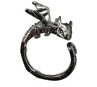 Generico Dragon Crochet Tension Ring - Knitting Adjustable Finger Loop, Yarn Guide Accessory | Smooth Yarn Flow Control Tool, Decorative Knitting Tension Ring for Women Crochet Sewing Craft