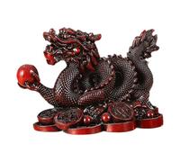 Generico Dragon Statue - Resin 11x7x6cm | Chinese Coin Dragon Cornucopia Figurine, Dragons Statue Ornament | Wealth Attraction Home Office Decor Good Luck Gift Use
