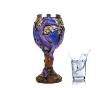 Generico Dragon Wine Glasses - Medieval Calice | Tazza di bevanda in acciaio inossidabile medievale | Coppa creativa del Sacro Graal Medieval, Dragon Design Cup perfetti per bevande e riunioni quotid
