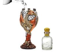 Generico Dragon Wine Glasses - Medieval Calice | Tazza di bevanda in acciaio inossidabile medievale | Coppa creativa del Sacro Graal Medieval, Dragon Design Cup perfetti per bevande e riunioni quotid