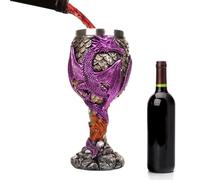 Generico Dragon Wine Glasses - Medieval Calice | Tazza di bevanda in acciaio inossidabile medievale | Coppa creativa del Sacro Graal Medieval, Dragon Design Cup perfetti per bevande e riunioni quotid