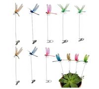 Generico Dragonfly Clips for Fly Drive,12 Pieces 3D Decorative Fake Decor - Dragon Fly Clips - for Outdoor Yard Patio Farm Orchard Backyard Balcony Railings Fruit Tree Pathway Driveway