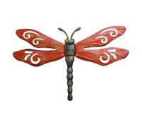 Generico Dragonfly Wall Decor | 15.7x9.8x1.1inch 3D Metal Rustic Sculpture