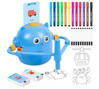 Generico Drawing Robot For Kids | 100 Cards Interactive Smart Educational Toys | Arts Toy Drawing Robot | For Prechoolers Kindergarten Students Boys Girls Children Family
