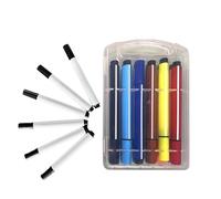 Generico Drawing Robot Marker Set - 9x0.39x0.9cm - 150g - Smooth Universal Replacement Pens - 18 Pack Colorful Painting Robot Accessories - Kids Preschool Kindergarten Creative Art Tool