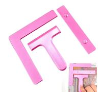 Generico Drill Painting Ruler Guide Tool - Hole Positioning Template | Adjustable Measuring Locator with Scale Markings, Accurate Alignment Aid for Shelves Frames Cabinet Installation
