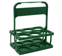 Generico Drink Holder Carrier - 6-Hole Bottle Display Stand, Folding Reusable Milk & Beer Organizer With Handle | Wine Bottle Holder For Cars Weddings Family Outdoor UseExcellent Endurance: