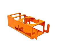 Generico Drink Holder Rack - Workshop Organizer for Phone Slot | Wood Construction with Hook Attachments, Wall Mount Storage Shelf, Beverage Cup Stand for Garage Job Site Tool Room Setup