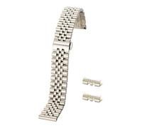 Generico DSHDFJ 12/13/14/16/17/18/19/20/21/22mm cinturino in acciaio inossidabile braccialetto interfaccia ad arco cavo con perni di utensili Sostituisci(Silver,22mm)