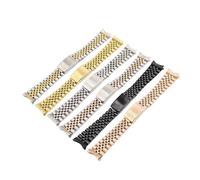 Generico DSHDFJ 13 17 19 20 Cinturino Di Ricambio For Maglie A Catena A Vite Con Estremità Curva Cava Da 22 Mm(Middle rose gold,22mm)