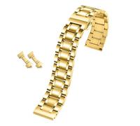 Generico DSHDFJ 14 15 16 18 19 20 21 22 23 Bracciale for orologio da 24 mm compatibile con uomini e donne Adatto in acciaio inossidabile con cinturini for accessori con cinturino curvo(Gold,23mm)