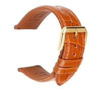 Generico DSHDFJ Cinturino For Orologio In Pelle Nera Marrone Moda 18mm 20mm 22mm 24mm Cinturino For Orologio Da Donna Con Cinturino A Farfalla Con Fibbia(Light Brown G,23mm)