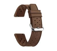 Generico DSHDFJ Cinturino For Orologio In Silicone A Sgancio Rapido Da 18 Mm, 20 Mm E 22 Mm, Compatibile Con Cinturino In Gomma For Orologio Intelligente(Brown,18mm,RoseGold Buckle)