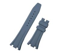 Generico DSHDFJ Cinturino In Morbida Gomma Siliconica Da 26 Mm Compatibile Con I Ganci AP Strap 15400/15500/26331(Light Blue,Without Hooks,Gold Buckle)