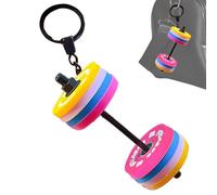 Generico Dumbbell Keychain - 8x5cm Fun Detachable Dumbbell Charm | Portable Convenience Decorative Bag Charm - Solid Luggage & Travel Gear For Fitness Enthusiast Women Men Bag Backpack Purse