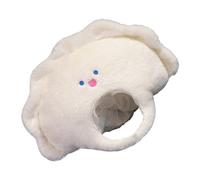Generico Dumpling Headgear Hat, Cute Plush Costume, 13.78x12.6in Halloween Cosplay Accessory, Soft Comfortable Fit, Adorable Themed Design for Children's Day, Birthday, Thanksgiving, Carnival, Easter