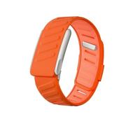 Genérico Durable and comfortable silicone wristband compatible with WHOOP 5.0/Whoop MG band, soft and breathable, with metal frame connector, unisex, Orange (arancione), Taglia unica