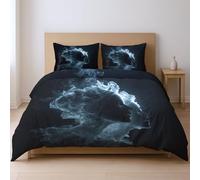 Generico durevole morbido e traspirante protegge dal restringimento set di biancheria da letto, nero Avatar fantascientifico 230 * 220cm Adatto per la camera da letto
