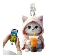 Generico Dust Plug with Cat Charm, Type-C Charging Port Protector, Cute Charger Cover Caps for Phone