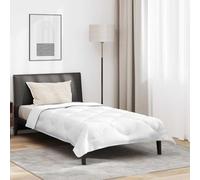 Generico Duvet per Tutte Le Stagioni con Cuscino 2 PCS Bianco Microfibra,Bianco,3.9kg,3376573