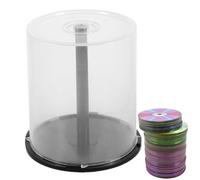 Genérico DVD Cake Box - ABS, 6.02x5.51x5.51in Storage Organizer Large Capacity | Dustproof And Stackable Disc Holder, DVD Organizer Bin For Home, Office, Media Room, Entertainment Center